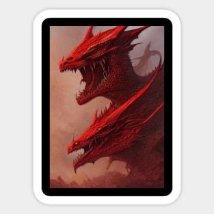 Ghidorah Red Dragon Sticker